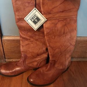 Frye Brown Leather riding boots NWT